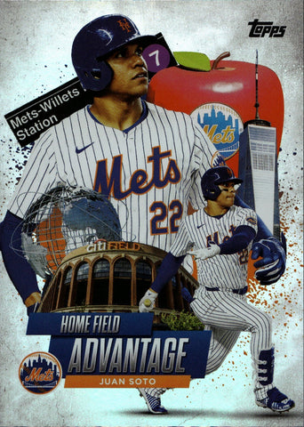 2025 Juan Soto Topps HOME FIELD ADVANTAGE #HA-32 New York Mets