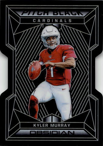 2019 Kyler Murray Panini Obsidian PITCH BLACK DIE CUT ROOKIE 51/75 RC #PB-21 Arizona Cardinals