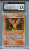 1997 Moltres Pokemon THE MYSTERY OF THE FOSSILS HOLO CGC 1.5 #146 8252