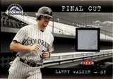 2001 Larry Walker Fleer Genuine FINAL CUT JERSEY RELIC #_LAWA Colorado Rockies HOF