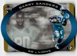 1996 Barry Sanders Upper Deck SPx DIE CUT GOLD #16 Detroit Lions HOF