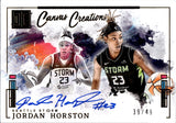 2025 Jordan Horston Panini Impeccable WNBA GOLD CANVAS CREATIONS AUTO 39/49 AUTOGRAPH #CC-JH Seattle Storm