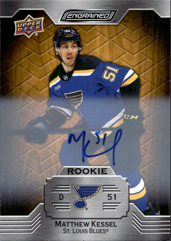 2023-24 Matthew Kessel Upper Deck Engrained ROOKIE AUTO AUTOGRAPH #135 St. Louis Blues