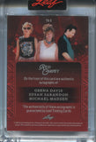 2025 Geena Davis Susan Sarandon Michael Madsen Leaf Red Carpet SILVER FOIL TRIPLE AUTO 2/4 AUTOGRAPH #TA-3 Thelma and Louise