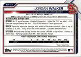 2021 Jordan Walker Bowman Chrome Sapphire Edition AQUA REFRACTOR 32/99 #BCP236 St. Louis Cardinals