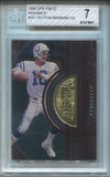 1998 Peyton Manning Upper Deck SPx Finite RADIANCE ROOKIE 829/900 RC BGS 7 #351 Indianapolis Colts HOF 6234
