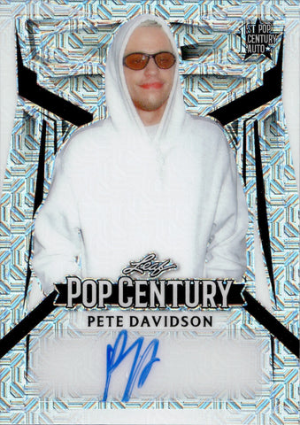 2023 Pete Davidson Leaf Pop Century MOJO SILVER AUTO 11/15 AUTOGRAPH #BA-PD1