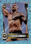 2025 The Rock Topps Chrome WWE AQUA SHIMMER REFRACTOR 057/199 #10 WWE Legend