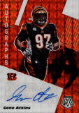 2020 Geno Atkins Panini Mosaic RED AUTO AUTOGRAPH #AM30 Cincinnati Bengals