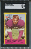 1967 Mick Tingelhoff Philadelphia SGC 5 #107 Minnesota Vikings 6308