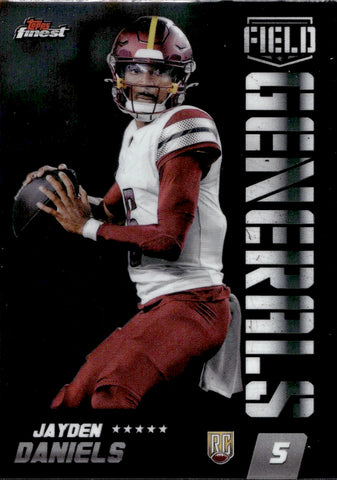 2024 Jayden Daniels Topps Finest FIELD GENERALS ROOKIE RC #FG-18 Washington Commanders