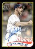 2024 John Smoltz Topps Series 1 BLACK 1989 DESIGN AUTO 033/199 AUTOGRAPH #89BA-JSM Atlanta Braves HOF