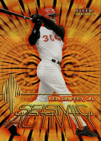 2000 Ken Griffey Jr. Fleer Mystique SEISMIC ACTIVITY #1SA Cincinnati Reds HOF