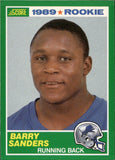 1989 Barry Sanders Score ROOKIE RC #257 Detroit Lions HOF *NRMT*