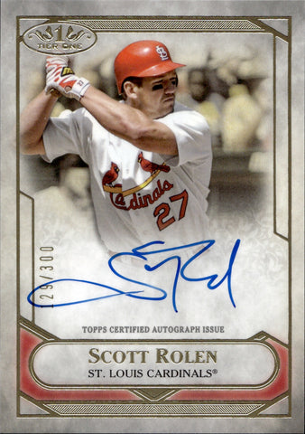 2021 Scott Rolen Topps Tier One TALENT AUTO 129/300 AUTOGRAPH #T1TA-SRO St. Louis Cardinals HOF