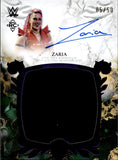 2025 Zaria Topps Royalty WWE ROOKIE PURPLE FOIL ROYALTY SHIRT AUTO 05/50 AUTOGRAPH RELIC #RYA-ZAR NXT