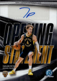 2025-26 Taelon Peter Bowman Chrome ROOKIE OPENING STATEMENT AUTO AUTOGRAPH RC #OS-TE Indiana Pacers