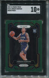 2023-24 Jordan Hawkins Panini Prizm GREEN PRIZM ROOKIE SGC 10 New Orleans Pelicans #130 6493 CASE CRACKED