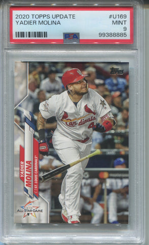 2020 Yadier Molina Topps Update ALL-STAR GAME PSA 9 #U169 St. Louis Cardinals 8885