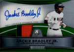 2010 Jackie Bradley Jr. Bowman Platinum GREEN REFRACTOR PATCH AUTO 133/199 AUTOGRAPH RELIC #PAR-JB Boston Red Sox