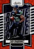 2023 Zach Charbonnet Panini Absolute ORANGE SPECTRUM ROOKIE 271/299 RC #119 Seattle Seahawks