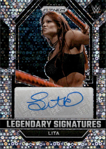 2023 Lita Panini Prizm WWE LEGENDARY SIGNATURES DISCO AUTO AUTOGRAPH #LS-LTA WWE Legend