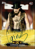2020 Cameron Grimes Topps WWE NXT ROOKIE BRONZE ROSTER AUTO 49/99 AUTOGRAPH RC #A-CG NXT