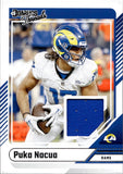 2024 Puka Nacua Panini Donruss THREADS JERSEY Los Angeles Rams #DTH-PNU