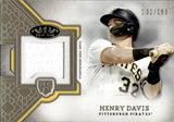 2024 Henry Davis Topps Tier One ROOKIE JERSEY 132/199 RELIC #RR-HD Pittsburgh Pirates