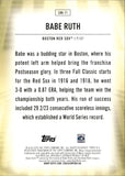 2024 Babe Ruth Topps LEGENDARY HOME FIELD ADVANTAGE #LHA-11 Boston Red Sox HOF