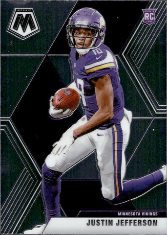 2020 Justin Jefferson Panini Mosaic ROOKIE RC #209 Minnesota Vikings 1