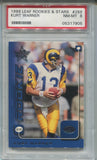1999 Kurt Warner Leaf Rookies & Stars ROOKIE RC PSA 8 #288 St. Louis Rams HOF 7905