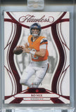 2025 Bo Nix Panini Flawless RUBY RED 16/25 #17 Denver Broncos
