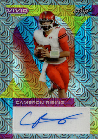 2023 Cameron Rising Leaf Vivid MOJO ROOKIE AUTO 9/9 AUTOGRAPH RC #BA-CR1 Utah Utes