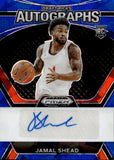 2024 Jamal Shead Panini Prizm Draft BLUE ICE ROOKIE AUTO 54/75 Toronto Raptors #DPA-JMS