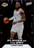 2022-23 LeBron James Panini Player of the Day PURPLE 51/99 #37 Los Angeles Lakers