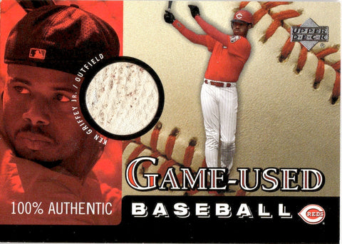 2000 Ken Griffey Jr. Upper Deck GAME-USED BASEBALL #B-KG Cincinnati Reds
