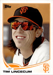 2013 Tim Lincecum Topps SP PHOTO VARIATION #55 San Francisco Giants