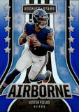 2023 Justin Fields Panini Rookies & Stars BLUE AIRBORNE 03/50 #AI-6 Chicago Bears