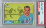 1968-69 Bob Plager O-PEE-CHEE ROOKIE RC PSA 7 #112 St. Louis Blues HOF 2206