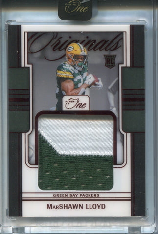 2024 MarShawn Lloyd Panini One RED ORIGINALS ROOKIE PATCH 03/49 RELIC #OOP-MLD Green Bay Packers
