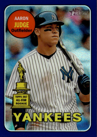 2018 Aaron Judge Topps Heritage Chrome PURPLE REFRACTOR #THC-25 New York Yankees