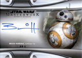 2022 Brian Herring as BB-8 Autograph Topps Star Wars Masterwork #MWA-BH AUTO