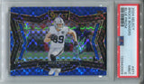 2024 Brock Bowers Panini Select FIELD LEVEL BLUE PRIZM ROOKIE 71/75 PSA 9 #471 LAS VEGAS RAIDERS 2003