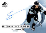 2024-25 Eeli Tolvanen Upper Deck Sp Authentic SIGN OF THE TIMES AUTO Seattle Kraken #SOTT-ET