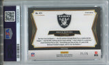 2024 Brock Bowers Panini Select FIELD LEVEL BLUE PRIZM ROOKIE 71/75 PSA 9 #471 LAS VEGAS RAIDERS 2003