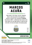 2024-25 Marcos Acuna Panini Donruss Soccer FIFA #78 10/10 GOLD PRIZM OPTIC HOLO ARGENTINA