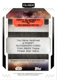 2023 Mary Elizabeth McGlynn as Governor Pryce Topps Finest Star Wars Autograph #FA-MEM 06/50 GOLD REFRACTOR