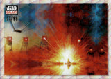 2023 Face The Dark Side Topps Chrome Star Wars Galaxy #60 77/99 WAVE REFRACTOR