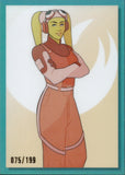 2023 Hera Syndulla Topps Chrome Star Wars Galaxy #WSW-1 075/199 AQUA REFRACTOR WOMEN OF STAR WARS GALAXY POSTER ART